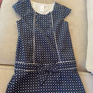 Size 7 Janie and Jack dress navy and white